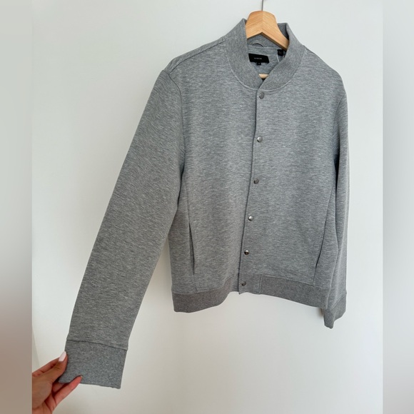 Vince Men’s Bomber Varsity letterman jacket size medium in grey - Picture 6 of 9